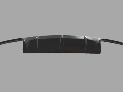 Rear Bumper Low-poly 3D model