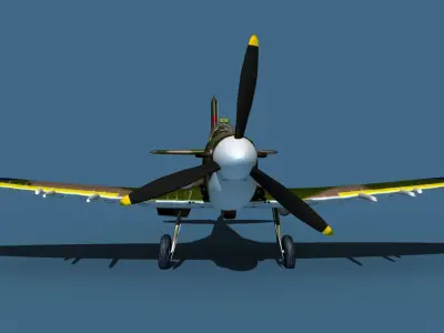 Supermarine Spitfire Mk5C V02 RAF 3D model