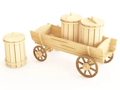 Wooden toy vol 08 3D model