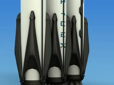 SpaceX Falcon Heavy 3D model