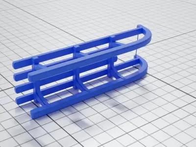 Snow Sled Free 3D print model
