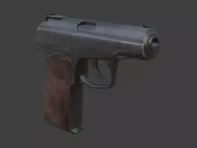 weapon pistol makarov Low-poly 3D model