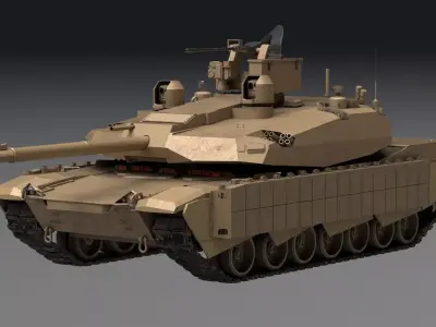m1a2x Abrams 3D model