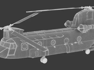 Boeing CH-47 Chinook Camo 3D model