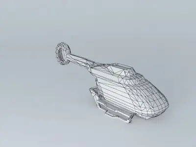 Helicopter  Template Free 3D model