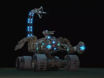 Skorpion tank 3D model Low-poly 3D model