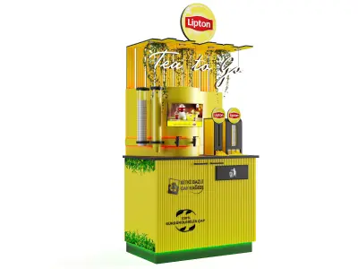 Lipton Sales and Display Kiosk 3D model
