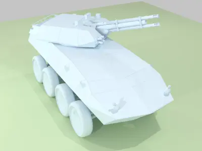 LAV-25 Light Armored Vehicle Free low-poly 3D model