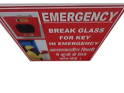 Emergency Poster Low-poly 3D model