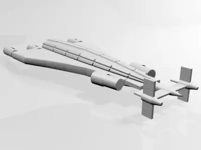 Space Transport 02 3D model