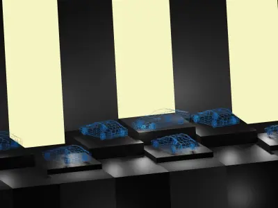 Lowpoly Vehicles - Part 1 - Sport Cars Low-poly 3D model