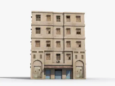 Arab Middle East Building x26 Low-poly 3D model
