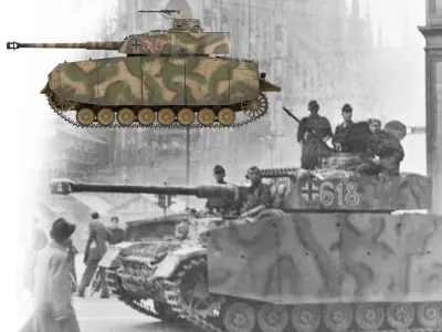 PzKpfw IV - Panzer 4 - Ausf H - 618 3D model