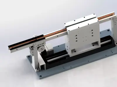 Belt conveyor and Sending Unit 3D model