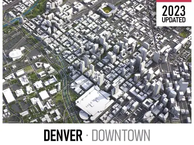 Denver Low-poly 3D model