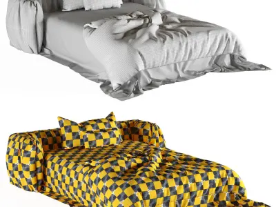 mileh bed  Free 3D model