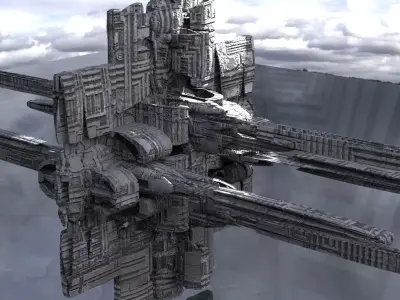 Space station 4  3D model
