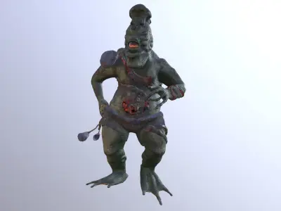 Frogbire Monster Low-poly 3D model