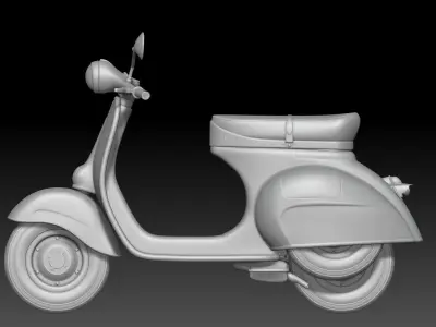 vespa for pin-up 3D print model