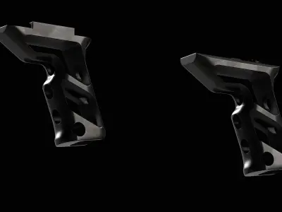 Fortis SHIFT Vertical Foregrip 2V Low-poly 3D model