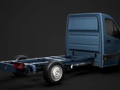 Mercedes Sprinter Chassis Single Cab L2 RWD 2020 3D model