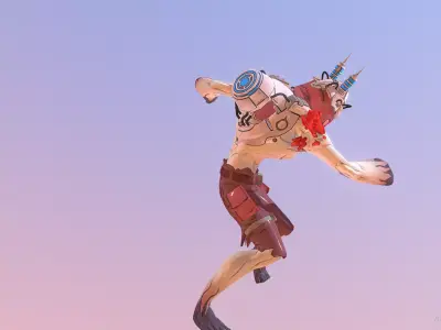 Hollow Cyborg Expirmental Monster SLAM fbx png 3D model
