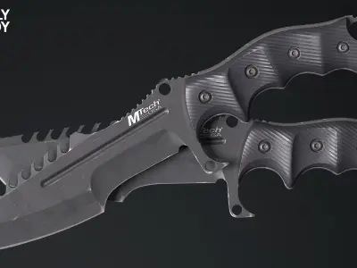 weapon - MTech USA Xtreme Tactical Knife  Low-poly 3D model