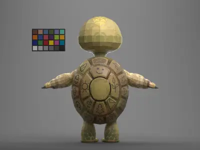 Tuck the Turtle 3D model