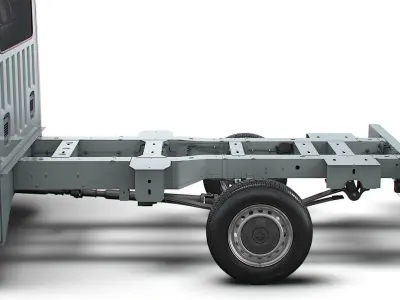 Nissan Interstar CrewCab L3 Chassis 2024 3D model