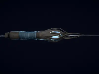 Moonglow Dagger Low-poly 3D model