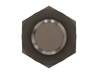 Conexao Reta Rosca Straight Thread Connection G M5 Micro 3D model