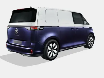 Volkswagen ID Buzz cargo 2023 Low-poly 3D model