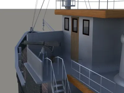 nusret mayin gemisi 3D model