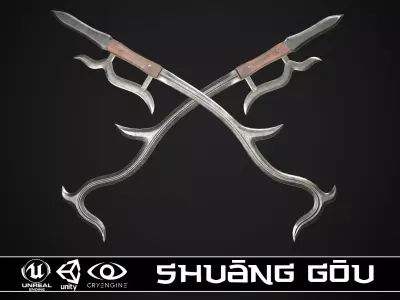 Shuang Gou 2 Low-poly 3D model
