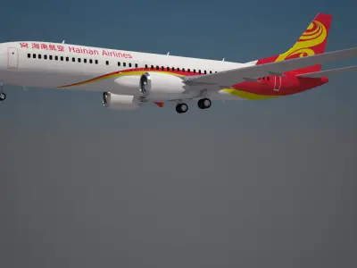Hainan Airlines 737 max 8 3D model