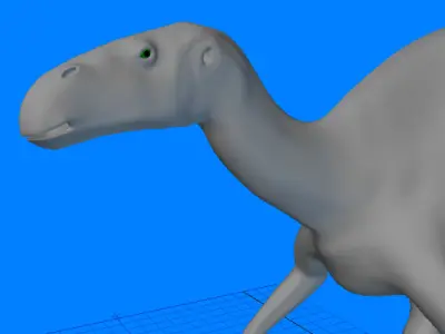 Iguanodon dinosaur 3D model