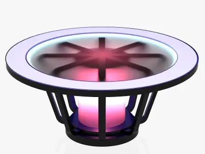 Virtual TV Studio News Desk 1 Free 3D model