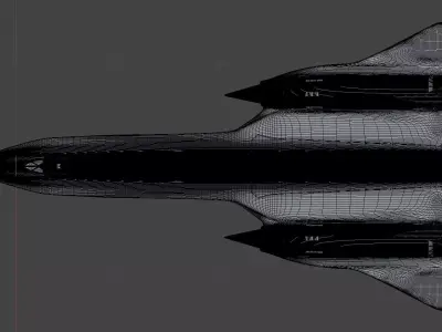 SR-71 Blackbird Reduction-0 3D model 3D model