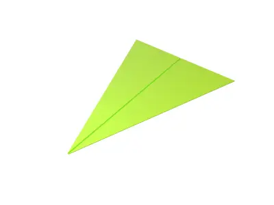 Paper Plane v5 003 Low-poly 3D model