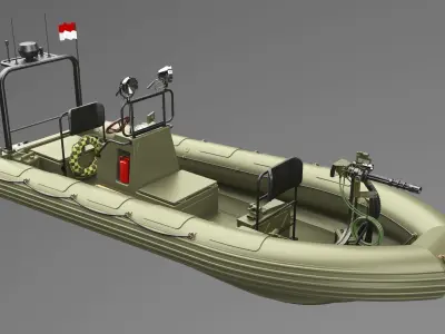 Lifesaving Boat 3D model