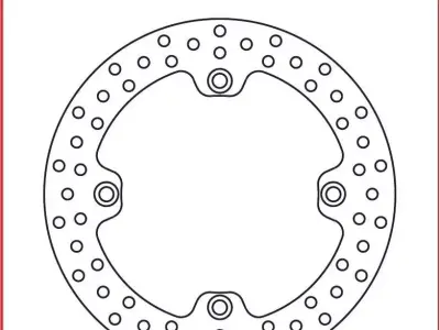 Brake disc TRW MST201 3D model