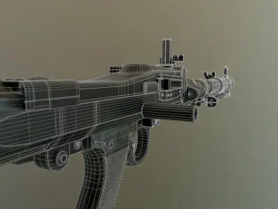 MG34 Weapon Game Ready 3D model