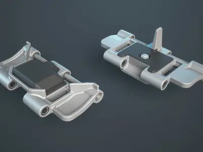 M113 APC Track Link T130 T130E1 3D-Models Set Low-poly 3D model