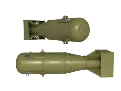 Little Boy Atomic Bomb 3D model
