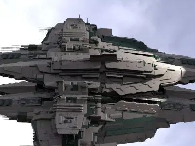 District 10 Mothership Tower 16  3D model