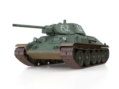 T-34-76 - Model 1941 -Soviet medium tank - 62 3D model
