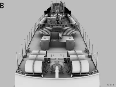 SCHNELLBOOT S38-B and S100 BUNDLE 3D model