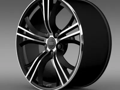 Audi R8 V10 Exclusive rim 3D model