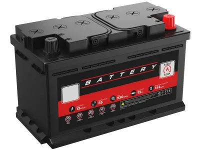 Detailed Car Battery 3D model