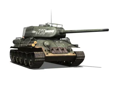 T-34 85 - Soviet medium tank - 230 3D model
